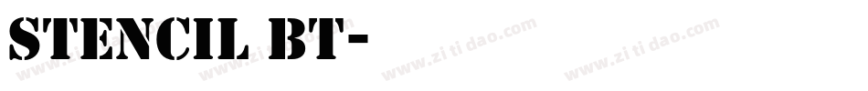 Stencil BT字体转换
